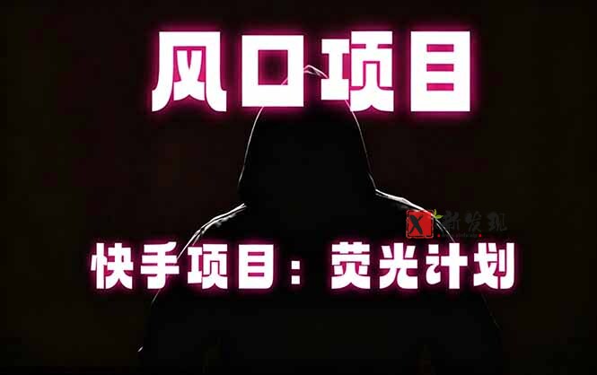 （18560期）快手风口项目，荧光计划托管，长期稳定，适合批量做-新发现资源网
