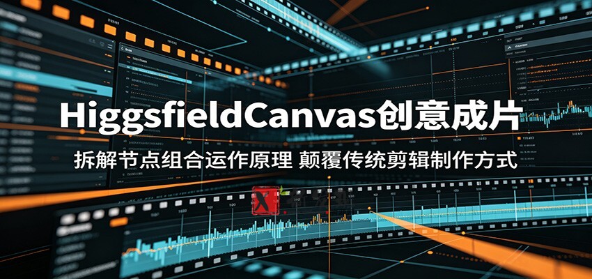 HiggsfieldCanvas创意成片：拆解节点组合运作原理，颠覆传统剪辑制作方式-新发现资源网