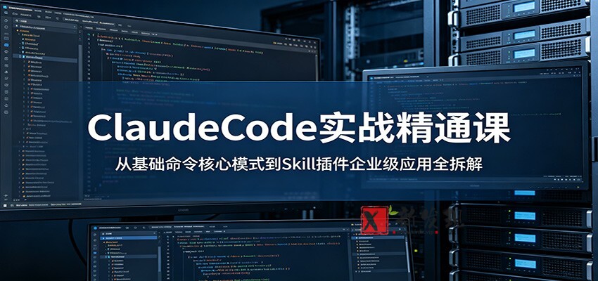 ClaudeCode实战精通课:从基础命令核心模式到Skill插件企业级应用全拆解-新发现资源网