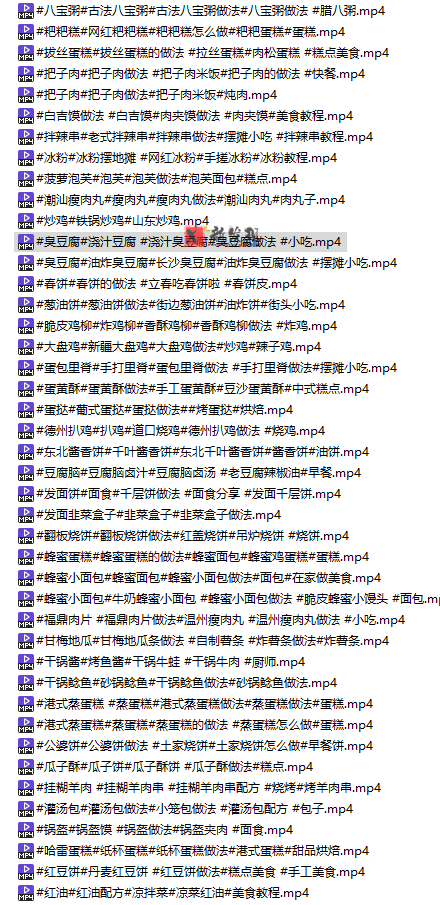 200多个小吃商用配方合集,学会一个都是赚的!-新发现资源网