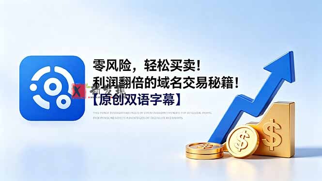 (18721期)零风险,轻松买卖!利润翻倍的域名交易秘籍!【原创双语字幕】-新发现资源网