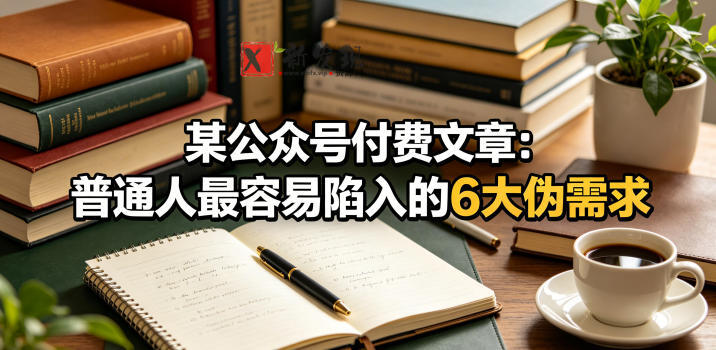 某公众号付费文章：普通人最容易陷入的6大伪需求-新发现资源网