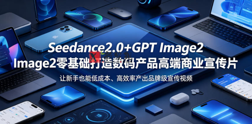 Seedance2.0+GPT Image2零基础打造数码产品高端商业宣传片,让新手也能低成本、高效率产出品牌级宣传视频 Seedance2.0+GPT Image2零基础打造数码产品高端商业宣传片,让新手也能低成本、高效率产出品牌级宣传视频