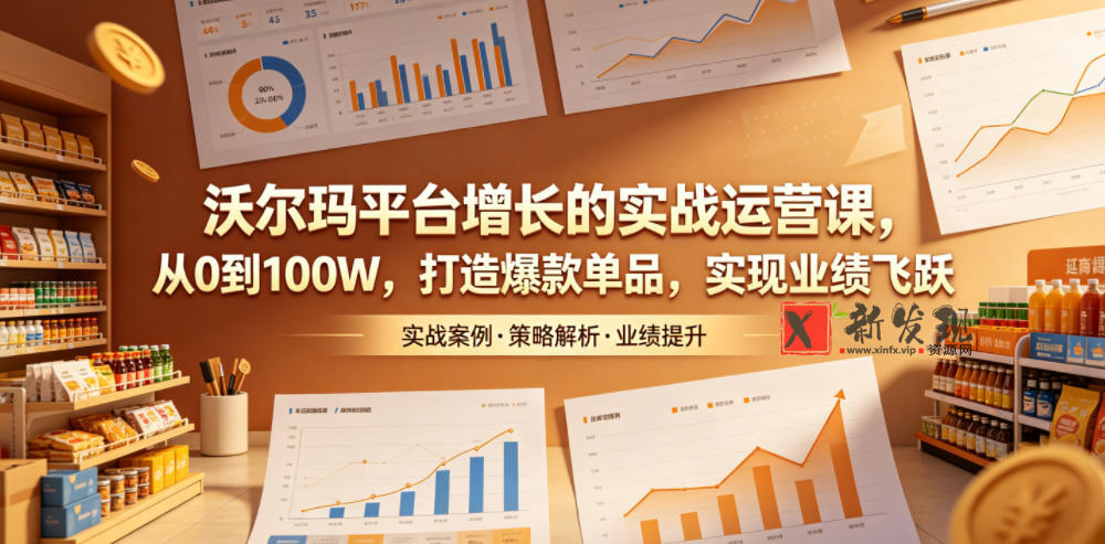 沃尔玛平台增长的实战运营课,从0到100W,打造爆款单品,实现业绩飞跃 沃尔玛平台增长的实战运营课,从0到100W,打造爆款单品,实现业绩飞跃