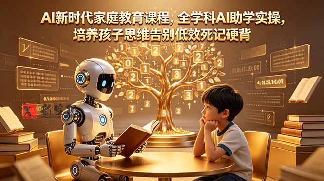 (18745期)AI新时代家庭教育课程,全学科AI助学实操,培养孩子思维告别低效死记硬背 (18745期)AI新时代家庭教育课程,全学科AI助学实操,培养孩子思维告别低效死记硬背