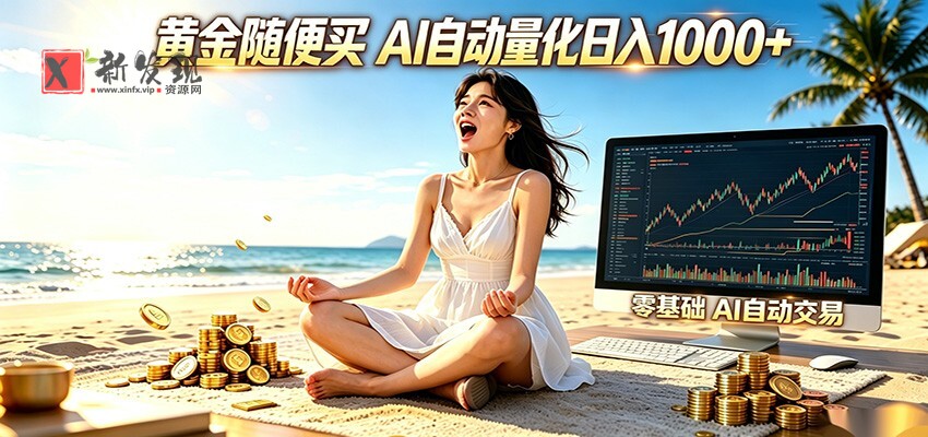 黄金随便买?AI自动外汇量化交易 在家当皇帝 日入1000+ 黄金随便买?AI自动外汇量化交易 在家当皇帝 日入1000+