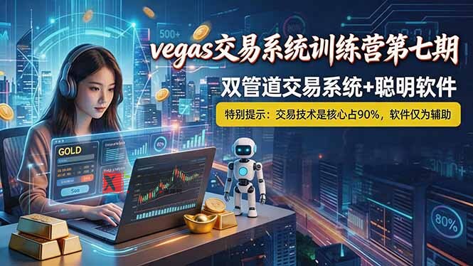 (18770期)【海外美金AI搬砖】Vegas交易技术+聪明软件, 黄金期货日赚50-1000U, 长期稳定,小白轻松上手-新发现资源网
