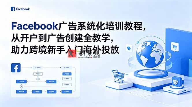 （18825期）Facebook广告系统化培训教程，从开户到广告创建全教学，助力跨境新手入门海外投放-新发现资源网