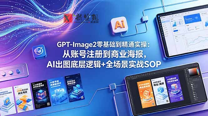 (18835期)GPT-Image2零基础到精通实操:从账号注册到商业海报,AI出图底层逻辑+全场景实战SOP (18835期)GPT-Image2零基础到精通实操:从账号注册到商业海报,AI出图底层逻辑+全场景实战SOP