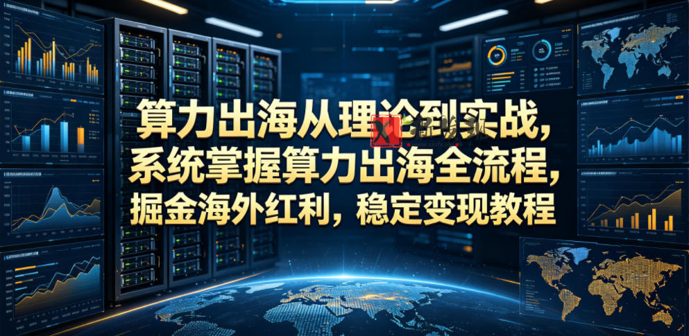算力出海从理论到实战，系统掌握算力出海全流程，掘金海外红利，稳定变现教程-新发现资源网
