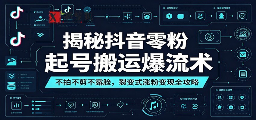 揭秘抖音零粉起号搬运爆流术:不拍不剪不露脸,裂变式涨粉变现全攻略 揭秘抖音零粉起号搬运爆流术:不拍不剪不露脸,裂变式涨粉变现全攻略