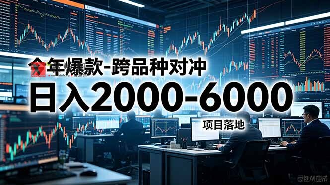 （18918期）今年爆款-跨品种对冲日入2000-6000，项目落地！-新发现资源网