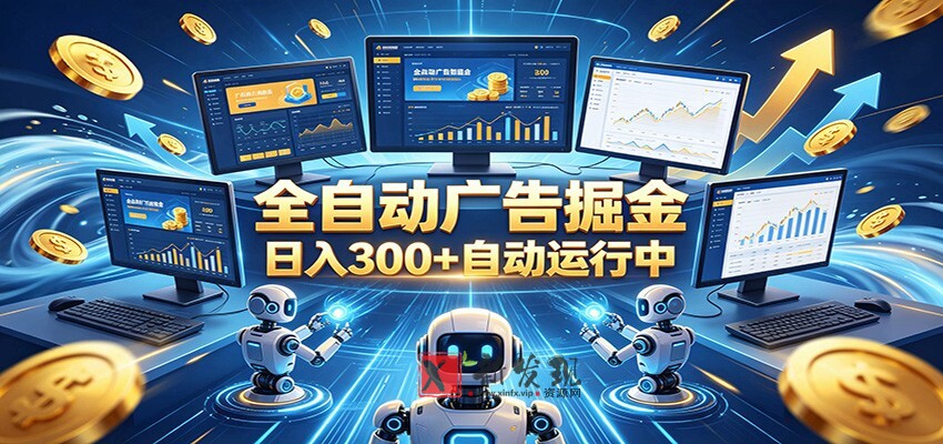 自动广告G机,日入300+,正规平台,广告浏览获益,时间自由,适合各类人群日常增收-新发现资源网