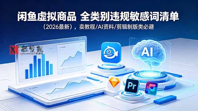 (18961期)闲鱼虚拟商品 全类别违规敏感词清单(2026最新),卖教程/AI资料/剪辑制版类必避 (18961期)闲鱼虚拟商品 全类别违规敏感词清单(2026最新),卖教程/AI资料/剪辑制版类必避