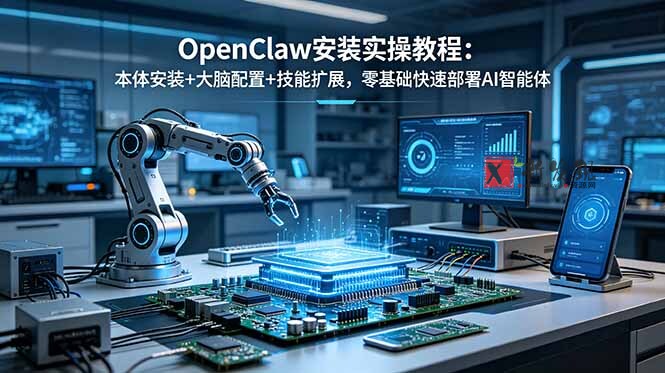 (18982期)OpenClaw安装实操教程:本体安装+大脑配置+技能扩展,零基础快速部署AI智能体 (18982期)OpenClaw安装实操教程:本体安装+大脑配置+技能扩展,零基础快速部署AI智能体