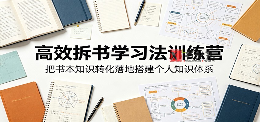 高效拆书学习法训练营,把书本知识转化落地搭建个人知识体系 高效拆书学习法训练营,把书本知识转化落地搭建个人知识体系