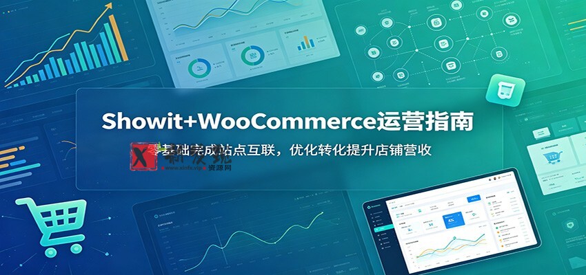 Showit+WooCommerce运营指南:零基础完成站点互联,优化转化提升店铺营收 Showit+WooCommerce运营指南:零基础完成站点互联,优化转化提升店铺营收