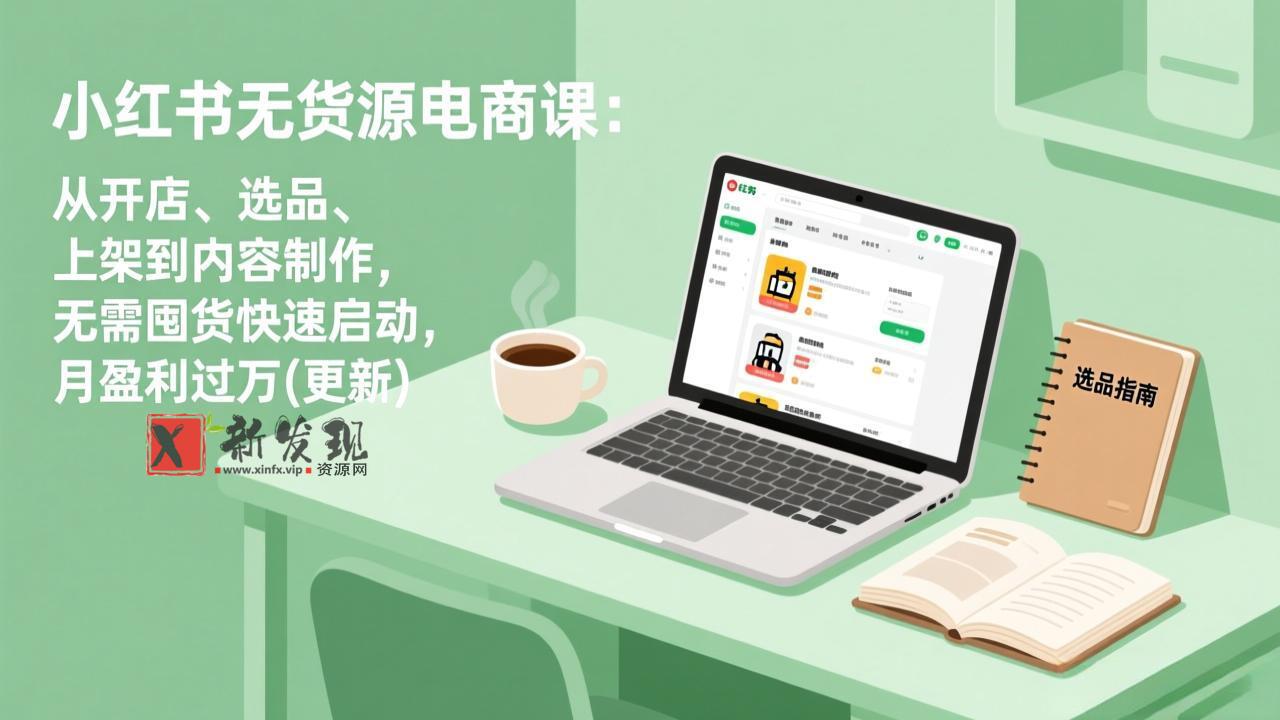(19003期)小红书无货源电商课(6月22更新):从开店、选品、上架到内容制作,无需囤货快速启动,月盈利过万 (19003期)小红书无货源电商课(6月22更新):从开店、选品、上架到内容制作,无需囤货快速启动,月盈利过万