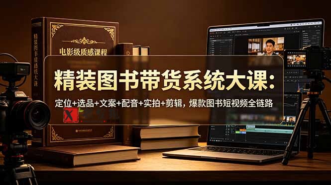 (19007期)精装图书带货系统大课:定位+选品+文案+配音+实拍+剪辑,爆款图书短视频全链路 (19007期)精装图书带货系统大课:定位+选品+文案+配音+实拍+剪辑,爆款图书短视频全链路