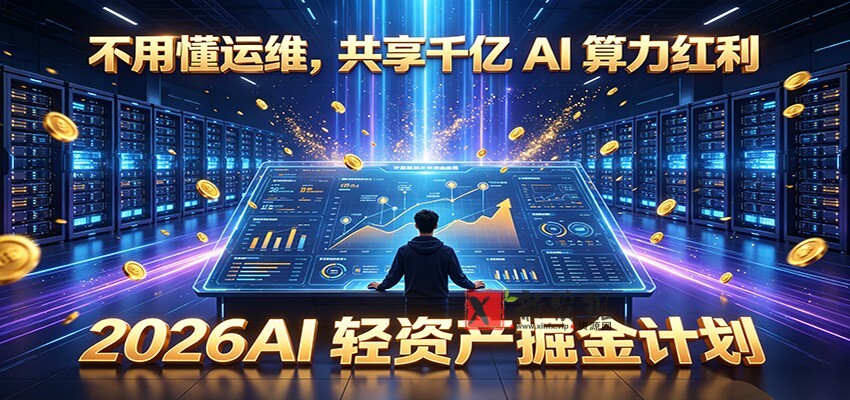 不用懂运维,共享千亿 AI 算力红利,2026AI 轻资产掘金计划 不用懂运维,共享千亿 AI 算力红利,2026AI 轻资产掘金计划