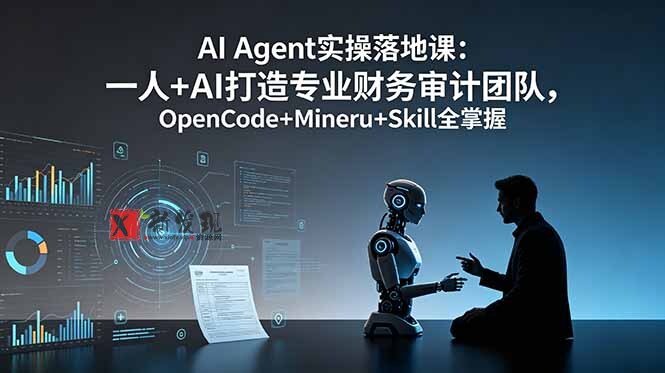（19037期）AI Agent实操落地课：一人+AI打造专业财务审计团队，OpenCode+Mineru+Skill全掌握-新发现资源网