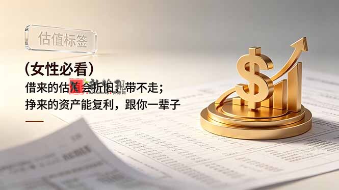 （19043期）付费文章：（女性必看）借来的估值会折旧，带不走；挣来的资产能复利，跟你一辈子-新发现资源网