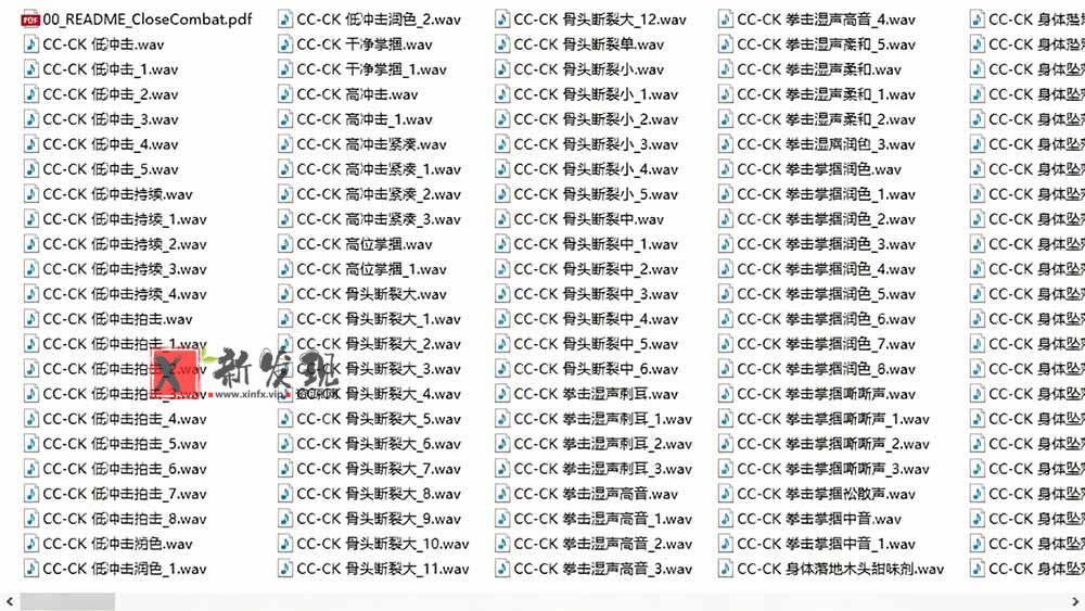 （19072期）宝藏级别音效！2828种近身搏斗拳打脚踢音效素材，全部中文分类，免解压使用  Close Combat