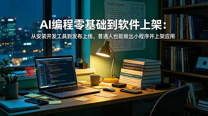 (19109期)AI编程零基础到软件上架:从安装开发工具到发布上线,普通人也能做出小程序并上架应用商店 (19109期)AI编程零基础到软件上架:从安装开发工具到发布上线,普通人也能做出小程序并上架应用商店