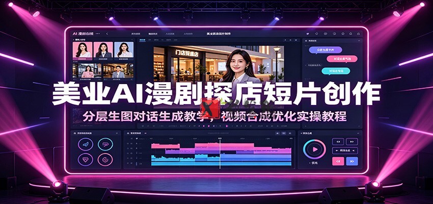 美业AI漫剧探店短片创作:分层生图对话生成教学,视频合成优化实操教程 美业AI漫剧探店短片创作:分层生图对话生成教学,视频合成优化实操教程