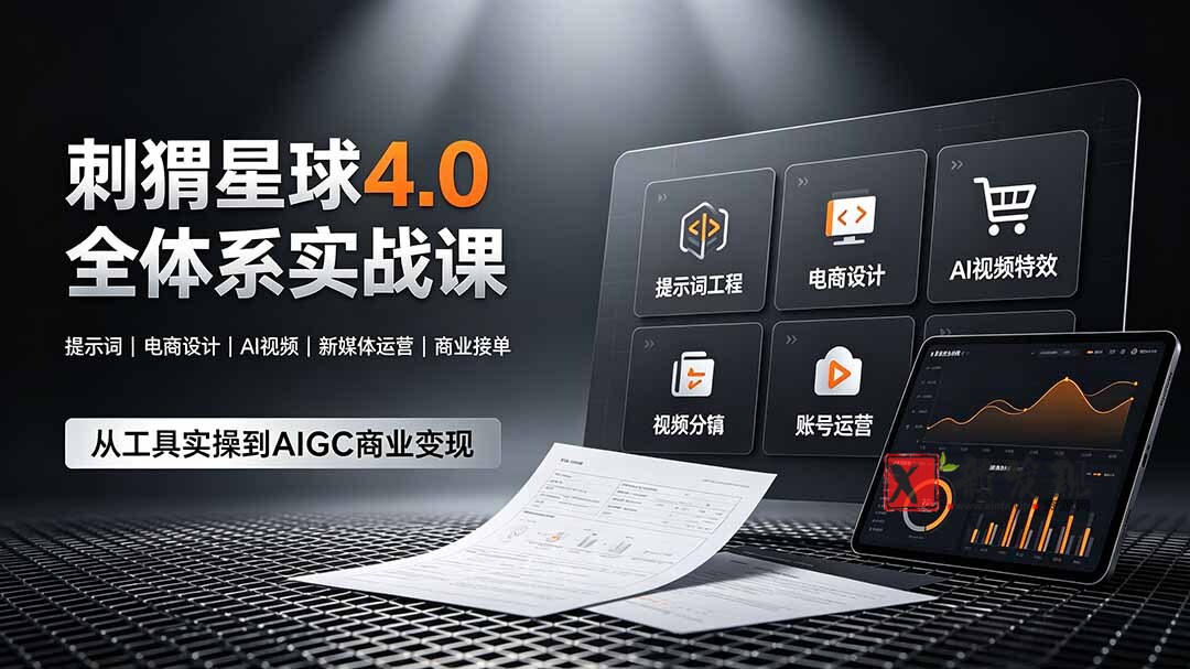 (19224期)刺猬星球4.0全体系实战课,覆盖提示词工程、电商设计、AI视频特效与新媒体运营,一站式掌握AIGC商业核心技能 (19224期)刺猬星球4.0全体系实战课,覆盖提示词工程、电商设计、AI视频特效与新媒体运营,一站式掌握AIGC商业核心技能