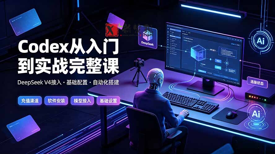 （19257期）Codex从入门到实战完整课｜充值·安装·接入DeepSeek，记忆·插件·Skill·CLI·MCP全拆解-新发现资源网