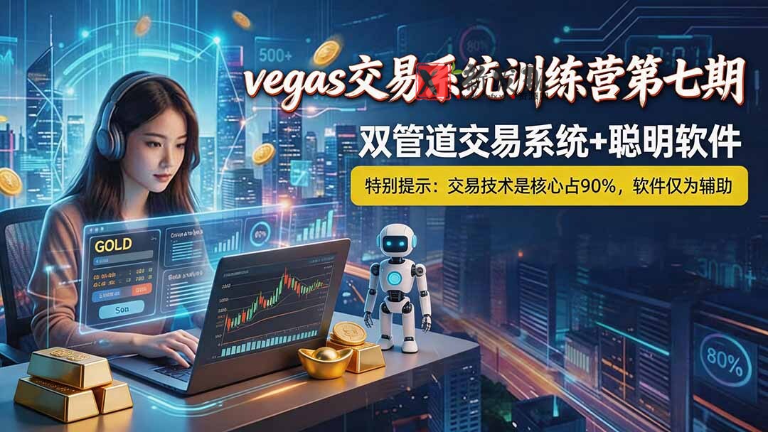 （19267期） 【3天学会手工单交易】Vegas交易技术+聪明软件，日赚50-1000U， 长期稳定，小白轻松上手-新发现资源网