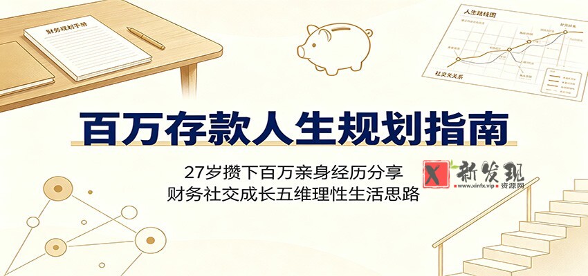 百万存款人生规划指南:27岁攒下百万亲身经历分享,财务社交成长五维理性生活思路 百万存款人生规划指南:27岁攒下百万亲身经历分享,财务社交成长五维理性生活思路