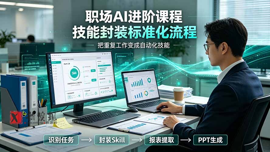 (19369期)职场AI进阶课程;多类实用Skill工具实操,专属技能封装标准化流程,报表行业报告一键提取核心内容 (19369期)职场AI进阶课程;多类实用Skill工具实操,专属技能封装标准化流程,报表行业报告一键提取核心内容