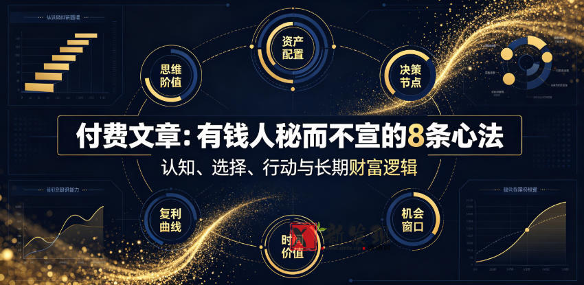 付费文章:有钱人秘而不宣的8条心法-新发现资源网