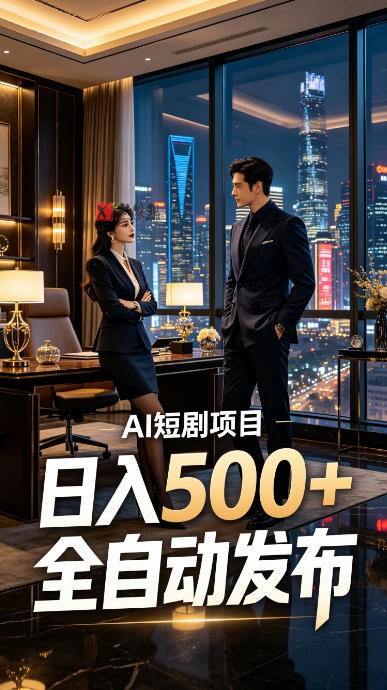 快手AI短剧自动发布,矩阵批量运营变现,轻资产副业项目,日入500+-新发现资源网