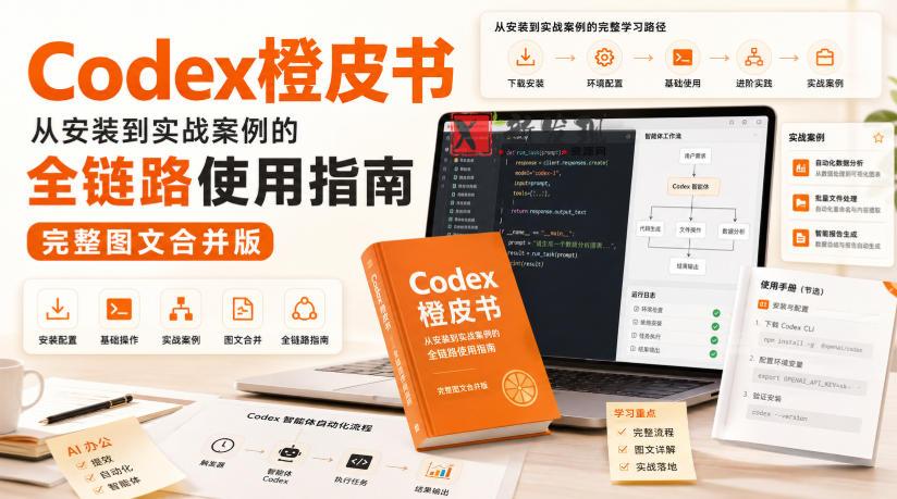 Codex橙皮书，从安装到实战案例的全链路使用指南，完整图文合并版-新发现资源网