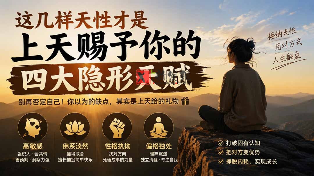 (19984期)付费文章:这几样天性才是上天赐予你的四大隐形天赋-新发现资源网
