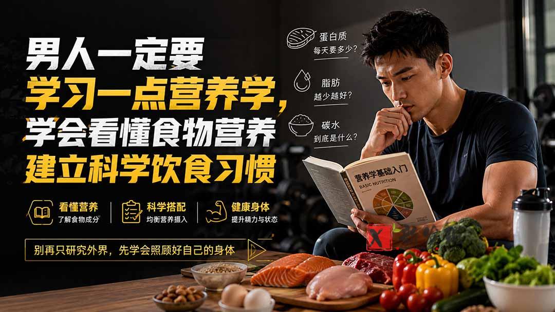 （20055期）付费文章：男人一定要学习一点营养学，学会看懂食物营养建立科学饮食习惯-新发现资源网