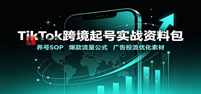 TikTok跨境起号实战资料包：养号SOP，爆款流量公式，广告投流优化素材-新发现资源网