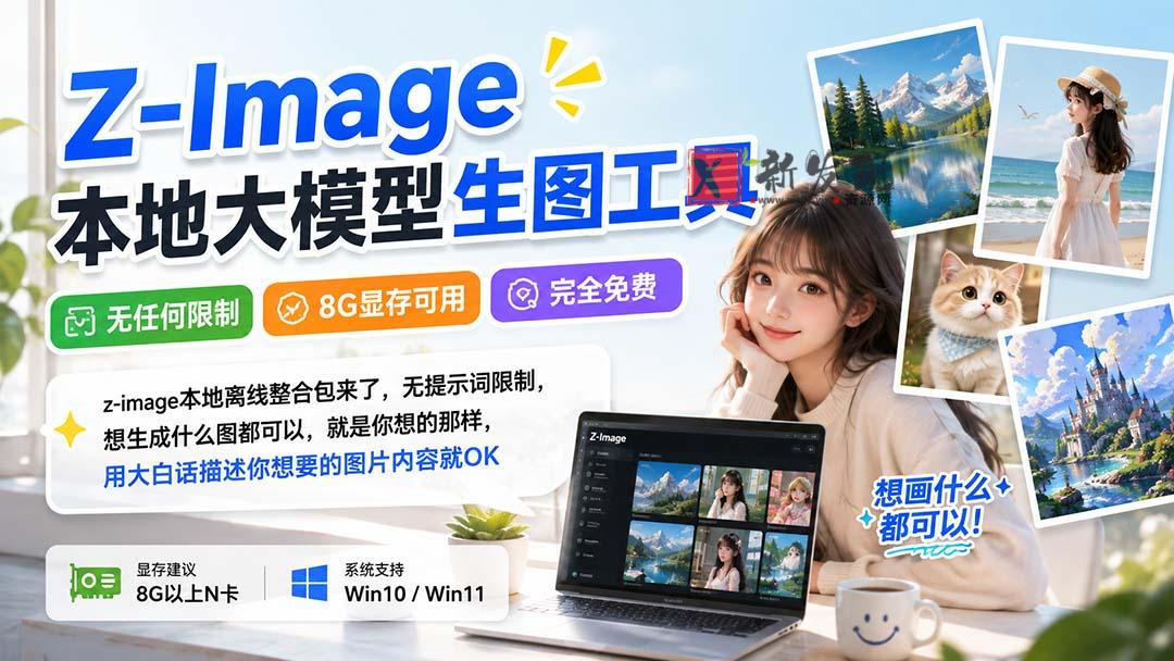 （20134期）Z-Image本地大模型生图工具，无任何限制·8G显存可用·完全免费-新发现资源网