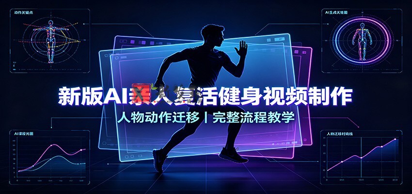 新版AI亲人复活健身视频制作,人物动作迁移,完整流程教学-新发现资源网