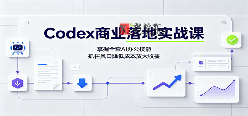 Codex商业落地实战课：掌握全套AI办公技能，抓住风口降低成本放大收益-新发现资源网