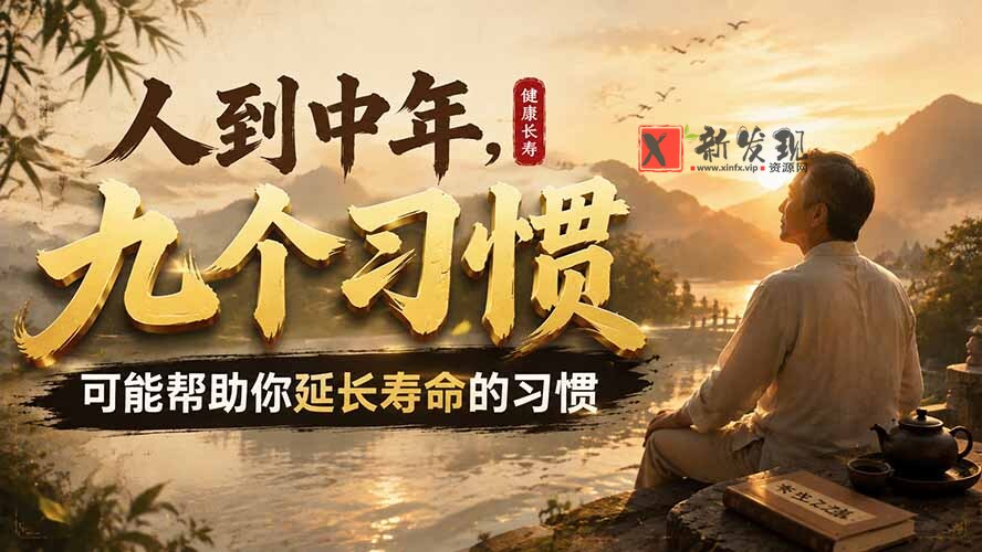 （19707期）付费文章：人到中年，九个可能帮助你延长寿命的习惯-新发现资源网