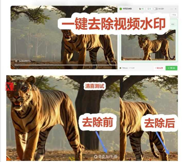 太香了！这款千问视频/图片去水印神器，一键搞定烦人水印，本地完全免费，浏览器拓展插件