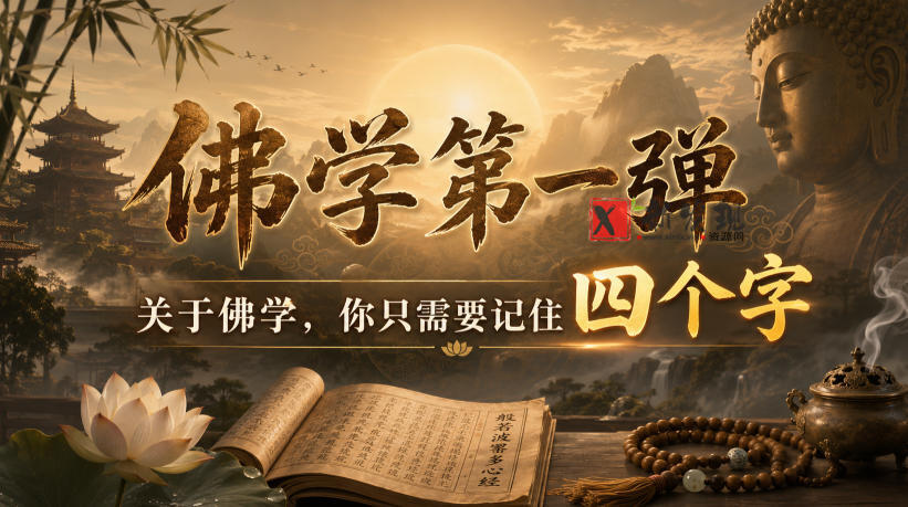 付费文章：佛学第一弹，关于佛学，你只需要记住四个字