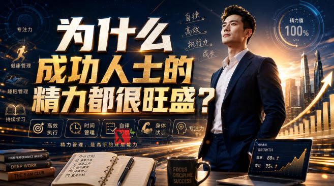 付费文章：为什么成功人士的精力都很旺盛？-新发现资源网