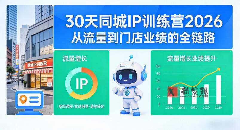 30天同城IP训练营2026年，从流量到门店业绩的全链路（0808更新）