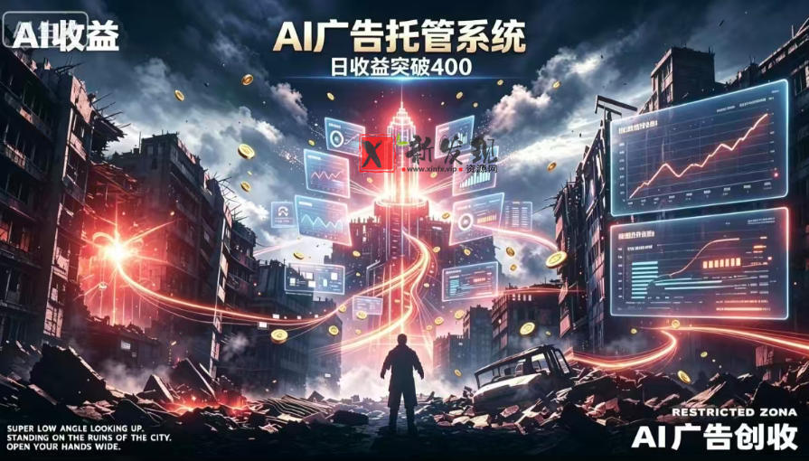 AI智能广告，全自动化运行，单日可达400+，小白新手0基础上手