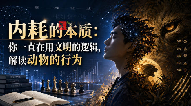 付费文章：内耗的本质：你一直在用文明的逻辑，解读动物的行为